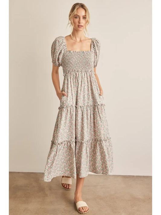 Flora Tiered Maxi Dress